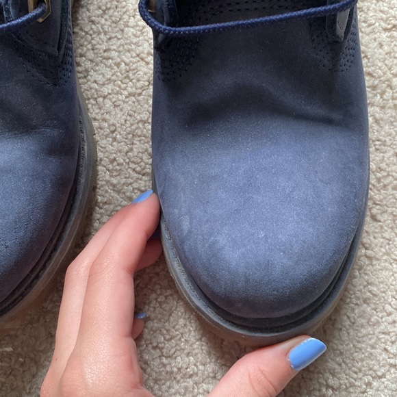 Timberland Like New Navy Blue Women’s 9.5 Classic Suede Ortholite Boots - Picture 5 of 9